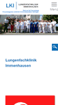 Mobile Screenshot of lungenfachklinik-immenhausen.de